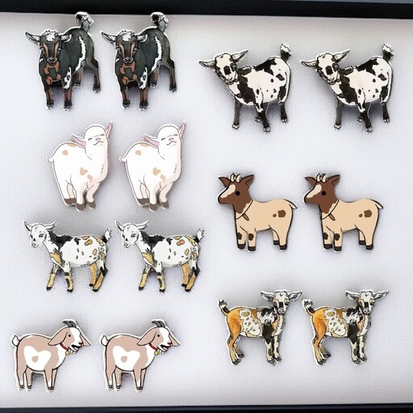 Jewelry - Get Your Goat On: Adorable Goat Stud Earrings for Every Occasion! 🐐 NWT Studs
